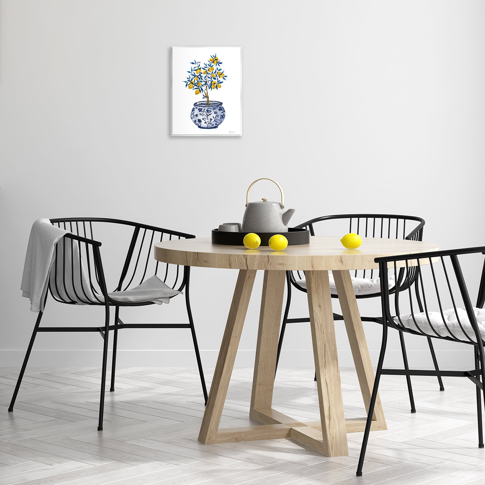 Stupell Industries Lemon Tree in Chinoiserie Food & Beverage Painting Unframed Art Print Wall Art, 11 x 14