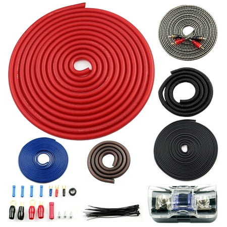 014 Gauge - 2) ROCKFORD FOSGATE RFD4 0/1/4-Gauge Car Distribution Blocks 1-In 3-Out+Amp Kit