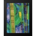 thumbnail image 2 of Mountain, Ricki 12x14 Black Modern Framed Museum Art Print Titled - Blue on Blue II, 2 of 5