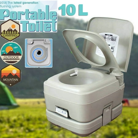 Ktaxon 2.8 Gallon 10l Portable Toilet Travel Camping Outdoor Indoor Toilet Potty