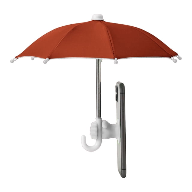SXcggal Phone Umbrella Stand Sun Shade Mini Umbrella For Cell Phone With Adjustable Fist Style Suction Cup Universal Glare Sun Visor For Outdoor Practical Basic Protective Cover For Garden