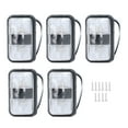 thumbnail image 2 of LED Ship Side Light, Rectangle PC Plastic Lens Double Bullseye LED Marker Lights Easy To Install 10-30V Surface Mount Eye Catching  for Marine Use, 2 of 7
