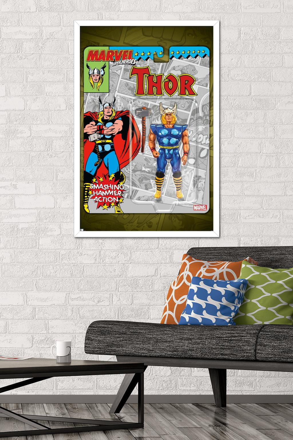 Marvel Toy Vault - Thor Wall Poster, 22.375" x 34" Framed