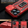 thumbnail image 2 of for iPhone 13 Pro Max Case with Screen Protector,Sliding Camera Cover,-Grade Cover with  Stand Phone Case 6.7" Red, 2 of 12