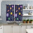 thumbnail image 4 of Universe Stars Polka Dots Astronaut Curtain Home Decoration Living Room Short Curtains Window Treatments For Kitchen Bedroom, 4 of 6