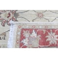thumbnail image 5 of Ivory  Rust Premium Handwoven Pure Wool Chobrang Rug, 3ft 1in x 4ft 2in, 5 of 5