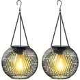 thumbnail image 1 of Solar Lamps 2 pcs Solar Lamp Outdoor Garden with IP65 Waterproof Auto On Off Warm White [Energy Class A+++], 1 of 5