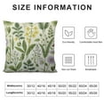 thumbnail image 5 of COMIO  Herb Wild Flowers Pillow Covers, Vintage Floral Botanical Plants Decorative Throw Pillowcase Cushion Cover for Couch Sofa Bed Farmhouse Decor, 5 of 5
