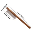 thumbnail image 2 of Bathing Brushesdog And Cat Comb The Pet Comb Comes With A Walnut Wood Handle + Durable Stainless Steel Material For Use On Small Animalsaa, 2 of 3