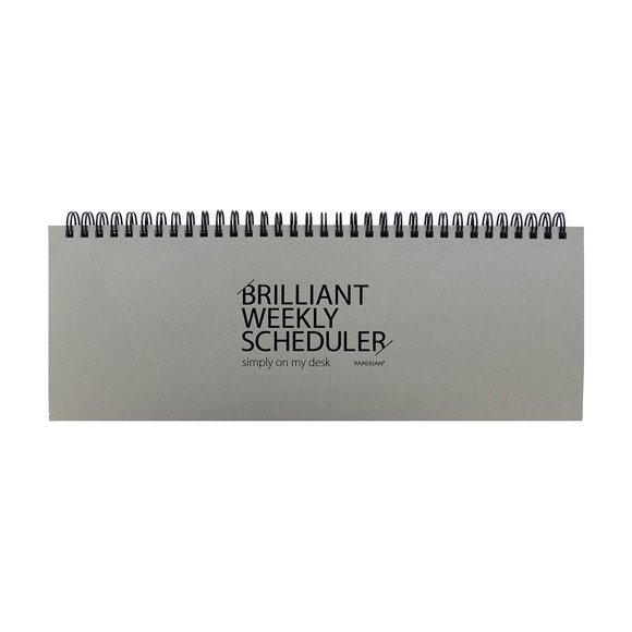 Planificador semanal PAPERIAN, color gris brillante