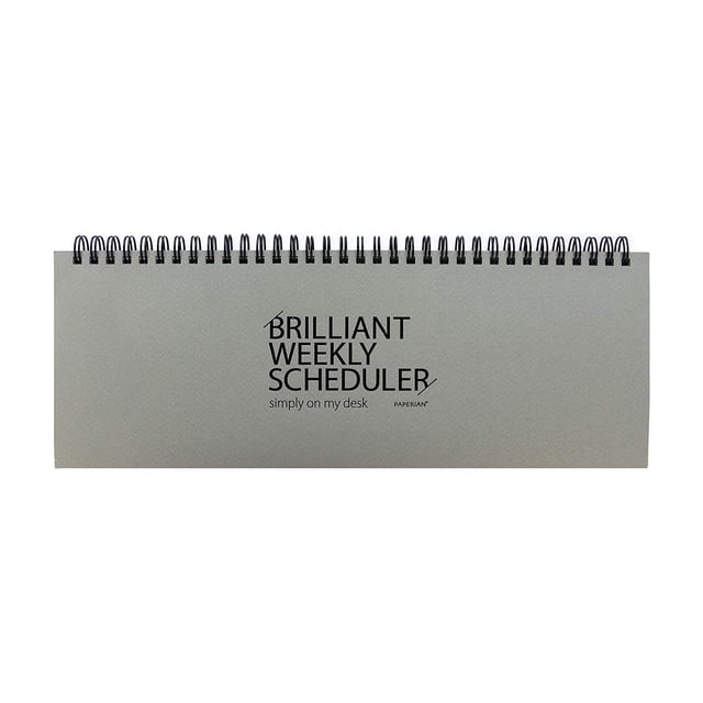 Planificador semanal PAPERIAN, color gris brillante