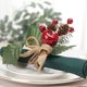 thumbnail image 4 of Hebilla de servilleta de serie de simulación creativa navideña Hebilla de servilleta de hotel de círculo de comedor de calabaza de hoja de arce Decoración de mesa de Navidad, 4 of 6