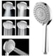 thumbnail image 1 of Cabezal de ducha, accesorios de baño, cabezal de ducha de 5 funciones con cabezal de ducha de mano, juego de cabezal de ducha de alta presión con manguera, soporte ajustable, arandelas de goma, resist, 1 of 9