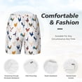 thumbnail image 6 of Picia Various Rooster pattern Mens Swim Trunks with Compression Liner Stretch Beach Shorts Quick Dry with Zipper Pockets No-Chafing Board Shorts-Small, 6 of 9