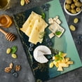 thumbnail image 5 of Yosemite Cutting Board, Yosemite National Park from the Top of Mountain Misty Morning Landscapes Photo, Decorative Tempered Glass Cutting and Serving Board, Large Size, Teal Brown, by Ambesonne, 5 of 5