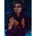 thumbnail image 1 of Cuadros Decorativos 5D DIY Diamond Painting Kits Full Round Drill Moon Girl Imagen de mosaico (sz2009) Likrtyny embutido en tela, 1 of 8