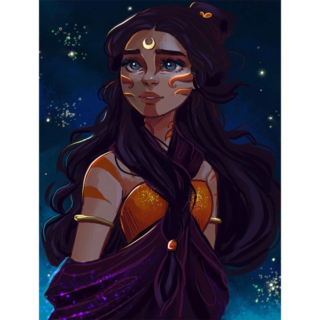 Cuadros Decorativos 5D DIY Diamond Painting Kits Full Round Drill Moon Girl Imagen de mosaico (sz2009) Likrtyny embutido en tela