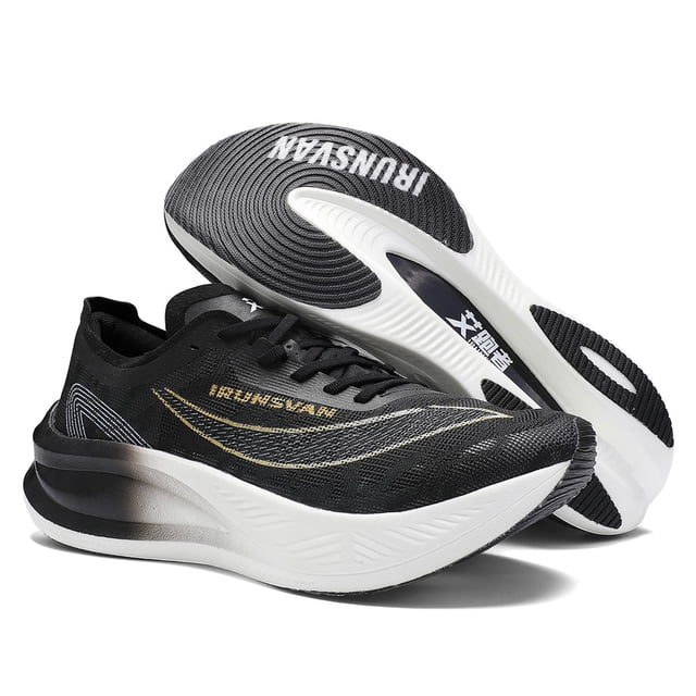 Tennis de Carrera Profesionales IRUNSVAN HEAT 1.0 para Hombre - Placa de Carbono, Ultra Ligeras con Amortiguación y Soporte Estable para Maratón