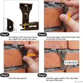 thumbnail image 6 of Brick Hook Clips (4 Pcs) Hang on Outdoor and Indoor - 2.83" x 1.5" , Fits 2-1/4 to 2-2/5in Brick, 6 of 8