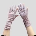 thumbnail image 2 of COMVALUE Women’s Summer Sun Protection Driving Gloves Non-slip Touchscreen Sunblock Mid-Length Gloves for Cycling Riding (Purple, One Size), 2 of 3
