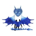 thumbnail image 1 of Disfraz de dragón para niños, accesorios para fotos, disfraz para cumpleaños, carnaval, Pascua. azul, 1 of 8