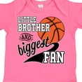 thumbnail image 4 of Inktastic Little Brother and Biggest Fan Basketball Player Boys Baby Bodysuit, 4 of 5