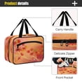 thumbnail image 4 of Travel Hanging Toiletry Bag with 4 Zipped Compartments Waterproof Makeup Accessories Spacious Cosmetic Bag Red Maple Leaves in Autumn Large, 4 of 9