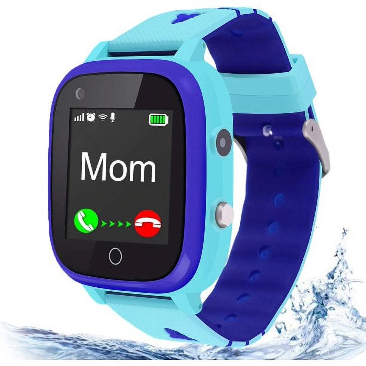 BIGGERFIVE Activity Tracking Kids Smart Watch Games for Children 1.5 HD Touchscreen 5ATM Waterproof Blue Walmart