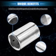 thumbnail image 3 of Unique Bargains 2 Pcs Car Exhaust Tip Tail Pipe Compatible for BMW 328i 325i 2007-2010, Anti-Corrosion 2.69 Inch Inlet 2.76 Inch Outlet 3.94 Inch Length Silver Tone, 3 of 7