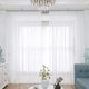 thumbnail image 5 of Cortinas transparentes blancas para ventana, 90 pulgadas de largo, 4 paneles, cortinas transparentes blancas, panel básico con bolsillo para varilla, 5 of 8