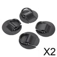 thumbnail image 1 of DYNWAVECA 2x4x D Rings PVC Deck Accessories Cord Buckles for Boat Dinghy Surfboard black, 1 of 10