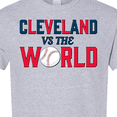 thumbnail image 4 of Inktastic Cleveland Vs. the World Blue and Red with Baseball T-Shirt, 4 of 5