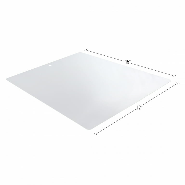Universal Tool 12x15 Inch Thin Clear Flexible Plastic Cutting Boards Cutting  Mats, 2pk 
