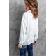 thumbnail image 1 of ABPHQTO Top de punto con cuello vuelto y botones en la parte delantera blanca para mujer, 1 of 5