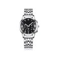 thumbnail image 1 of Reloj Con Fechador Correa Metálica Hombre Plata Interior Negro, 1 of 3