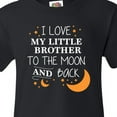 thumbnail image 4 of Inktastic I Love My Little Brother to the Moon and Back Youth T-Shirt, 4 of 5