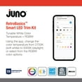 thumbnail image 5 of Juno Lighting Rb56sc Rgbw L/Sktwhip M6 Retrobasics Smart 5/6" Integrated Rgb Led Recessed, 5 of 5