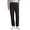 Black, variant on Lightweight Men Pants Elastic Drawstring Pants for Men Cotton Linen Men Pants with Pocket Regular Fit Pants