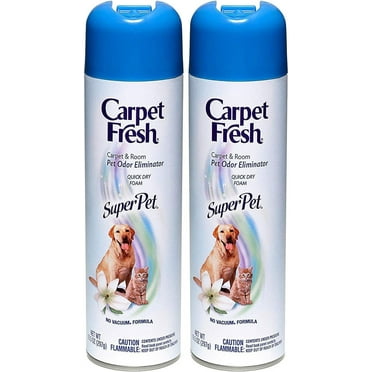 Carpet Fresh No Vacuum Foam Carpet Refresher, Super Pet 10.50 oz Pack of 2