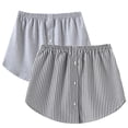 thumbnail image 2 of Homenesgenics Skirt for Women Plus Size Women's Shirt Extension Skirt Shirt Extension Blouse Skirt Blouse Extension Mini underskirt Gray S, 2 of 8