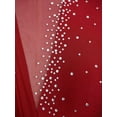 thumbnail image 7 of Yeahdor Women's Lyrical Dance Dress Rhinestone Figure Skating Dresses Sleeveless Ballet Dancewear Burgundy XXL, 7 of 7
