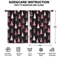 thumbnail image 2 of Blackout Kids Curtains,Black and Pink Christmas Tree Pattern Childrens Insulated Curtains Set Of 2,Bedroom Essentials,Toddler Room Decor 42"x63", 2 of 5