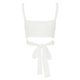 thumbnail image 4 of Gibobby Mujeres Strappy Bowknot Color sólido Sexy Strappy Hollow Out Slim Fit Chaleco espalda abierta Tirantes(Blanco,M), 4 of 5