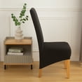 thumbnail image 3 of Skksst Spandex Dining Chair Slipcover Home Banquet Extra Large Seat Protector Cover, Black, 3 of 7