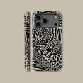 Leopard Print Tough Phone Case, Bold Animal Pattern Dual Layer Shock ...