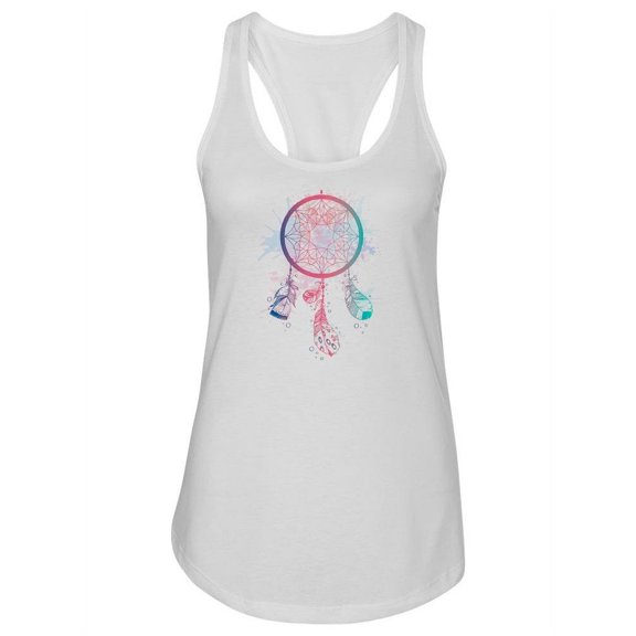 Dream Catcher Watercolor Design. Tank Women -Image by Shutterstock, Female Medium