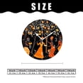 thumbnail image 2 of 10 Inch Wall Clock Battery Operated Silent Clock Decorative for Office, Kitchen, Outdoor, Living Room，Beautiful Women Girl Orange Creative, 2 of 4