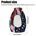 thumbnail image 7 of Uorisanigo Universal ATV Seat Covers Bald Eagle American Flag Four-Wheeler Seat Cushion Waterproof Protection Accessories Compatible with Polaris Sportsman Polaris Scrambler Honda Rancher, 7 of 7
