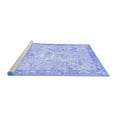 thumbnail image 2 of Ahgly Company Machine Washable Indoor Square Animal Blue Traditional Area Rugs, 5' Square, 2 of 4