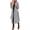 Gray, variant on utcoco women's open front wool blend trench long coat with belt